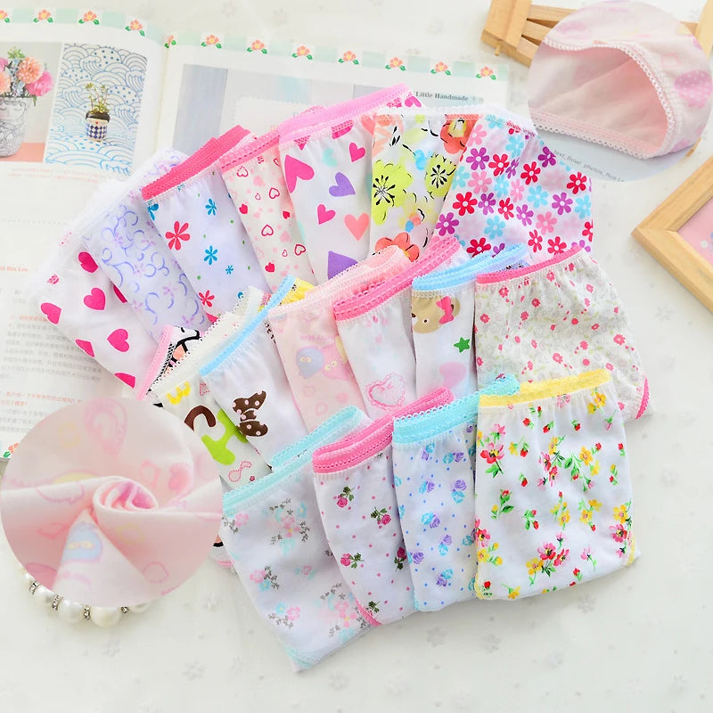 20PC Girls Underwear CartoonCotton  Briefs