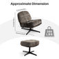 Redlife Modern Foldable Accent Swivel Tufted Chair