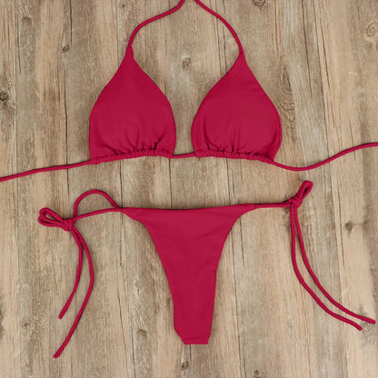 Sexy Women Bikini Lingerie Set T--back Thong