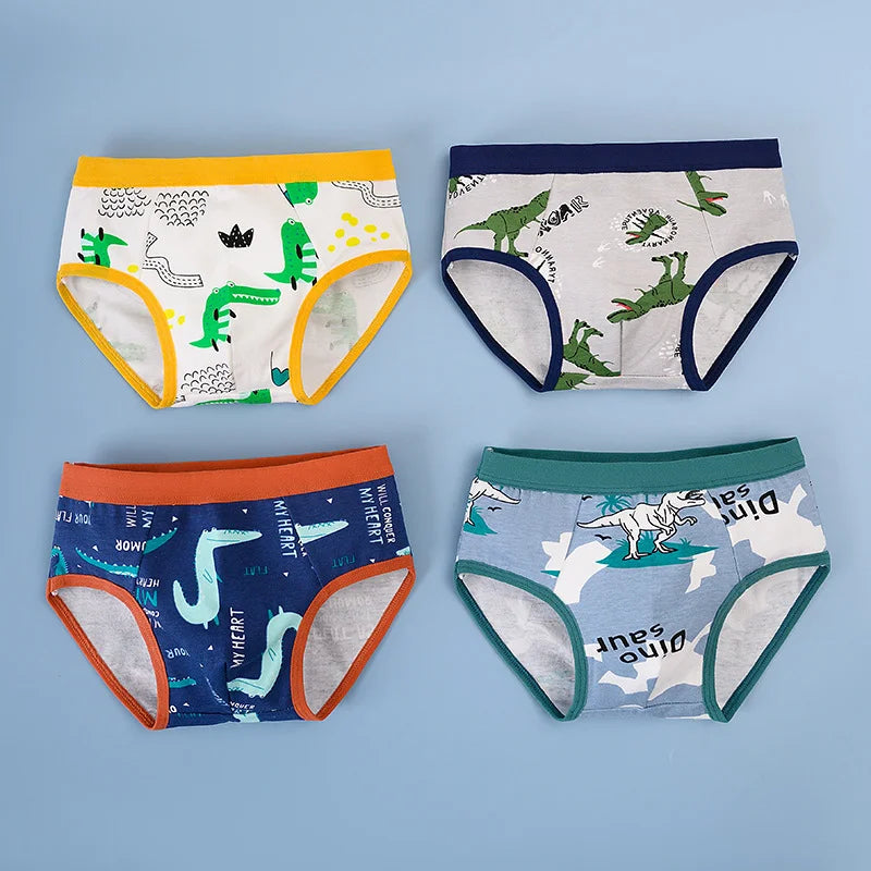 12 Pcs Boys Boxer Briefs Underwear Breathable Baby