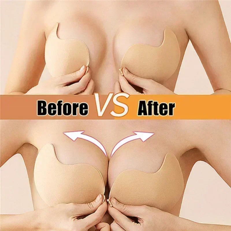 Invisible Push Up Bra for Women Backless Strapless