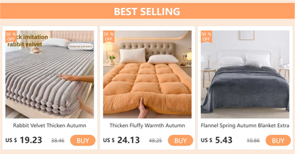 European Style Warm Raschel Blanket Weighted Comforter