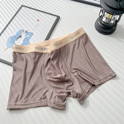 3pcs Comfortable Silk Mens Underwear Shorts XXL 3XL 4XL