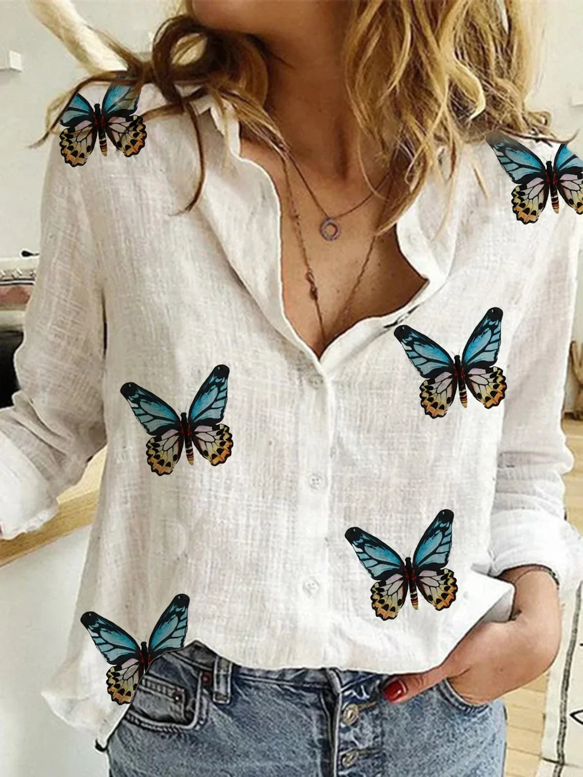 Vintage Cotton Linen Casual Tops Womens Fashion