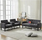 Mid-Century Modern Pink Velvet Loveseat Sofa Set