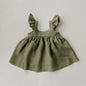 Baby Girls Linen Cotton Princess Dress