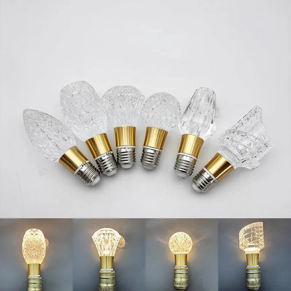 Acrylic Crystal LED Bulb Chandelier Fairy Lamp
