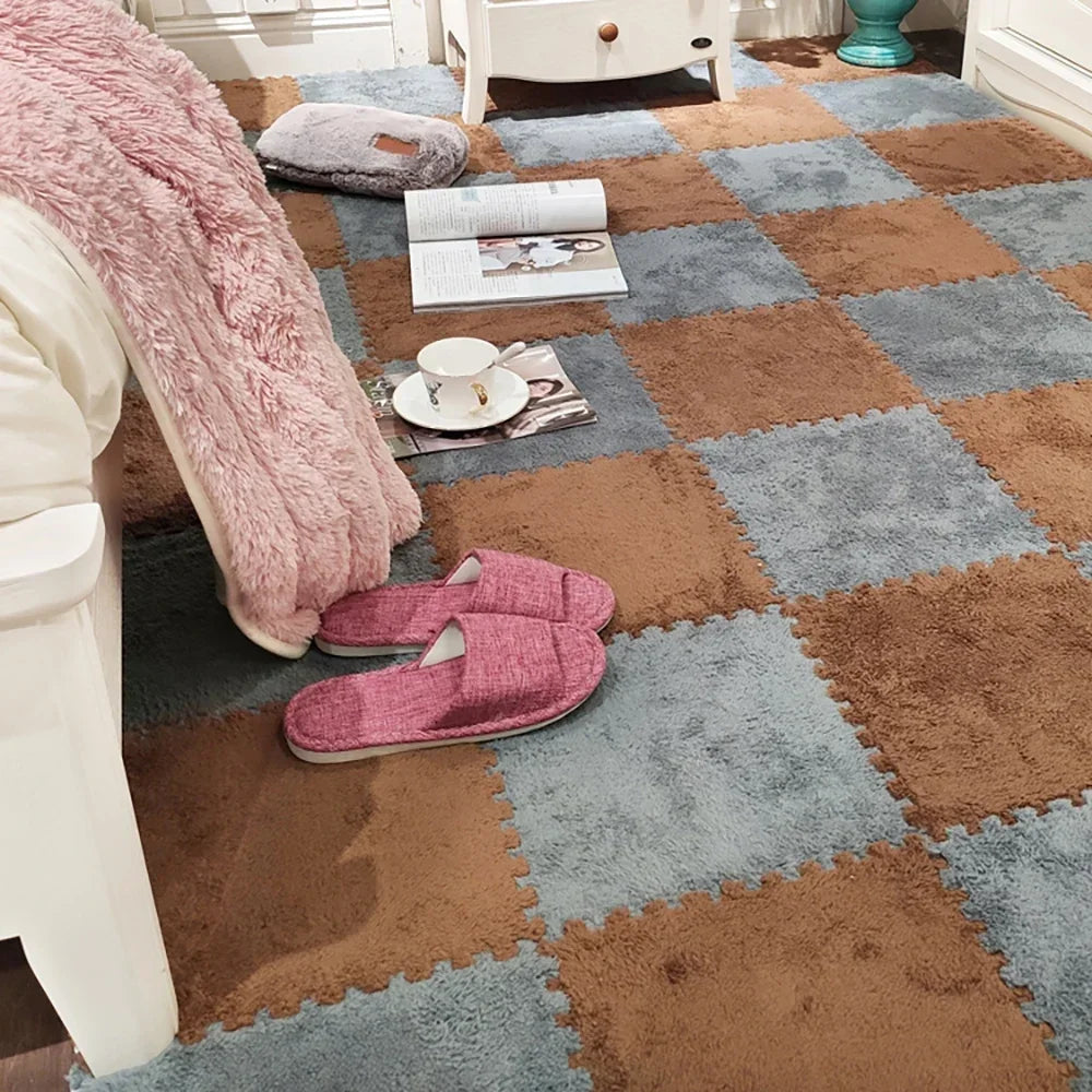 Soft Plush Foam Puzzle Carpet Warm Play Mats