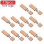 10PCS Wooden USB Flash Drive Memory Stick
