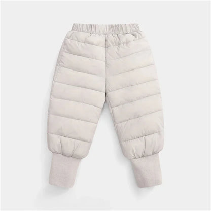 Down Pants Boys Girls Thick Warm Trousers
