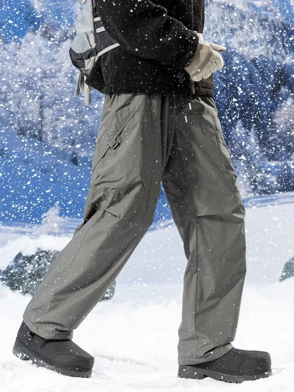 Men's Winter Fleece Warm Pants Outdoor Waterproof