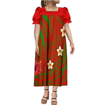 Mumu Dress Samoan Family Set Pacific Island Design