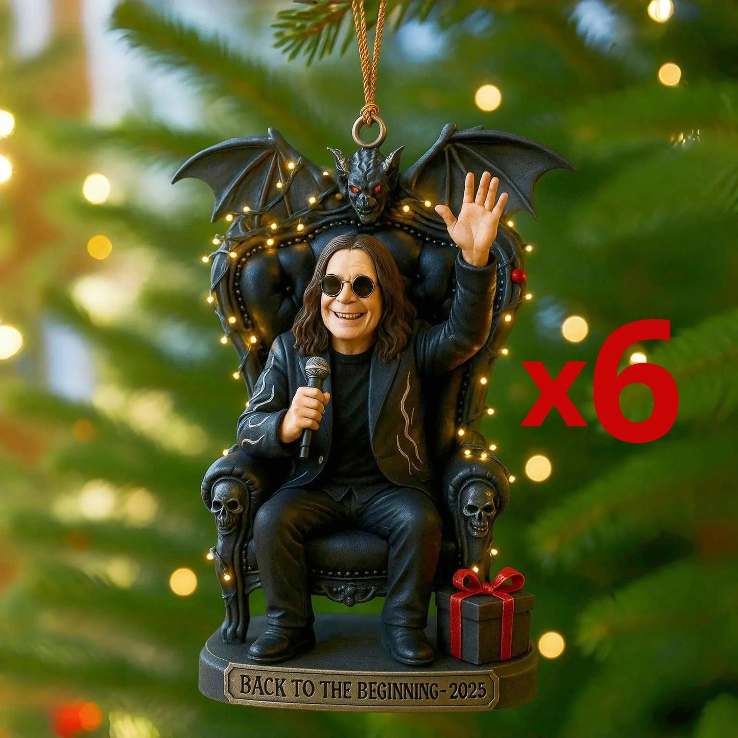 Ozzy Osbourne Back to The Beginning Ornament