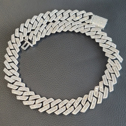 Fashion Square Design Cuban Link Chain Mens