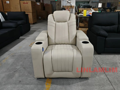 Luxury Recliner Genuine Leather Sofa Chair
