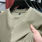 Mens Silk Mesh Breathable Casual Cool Quick-dry