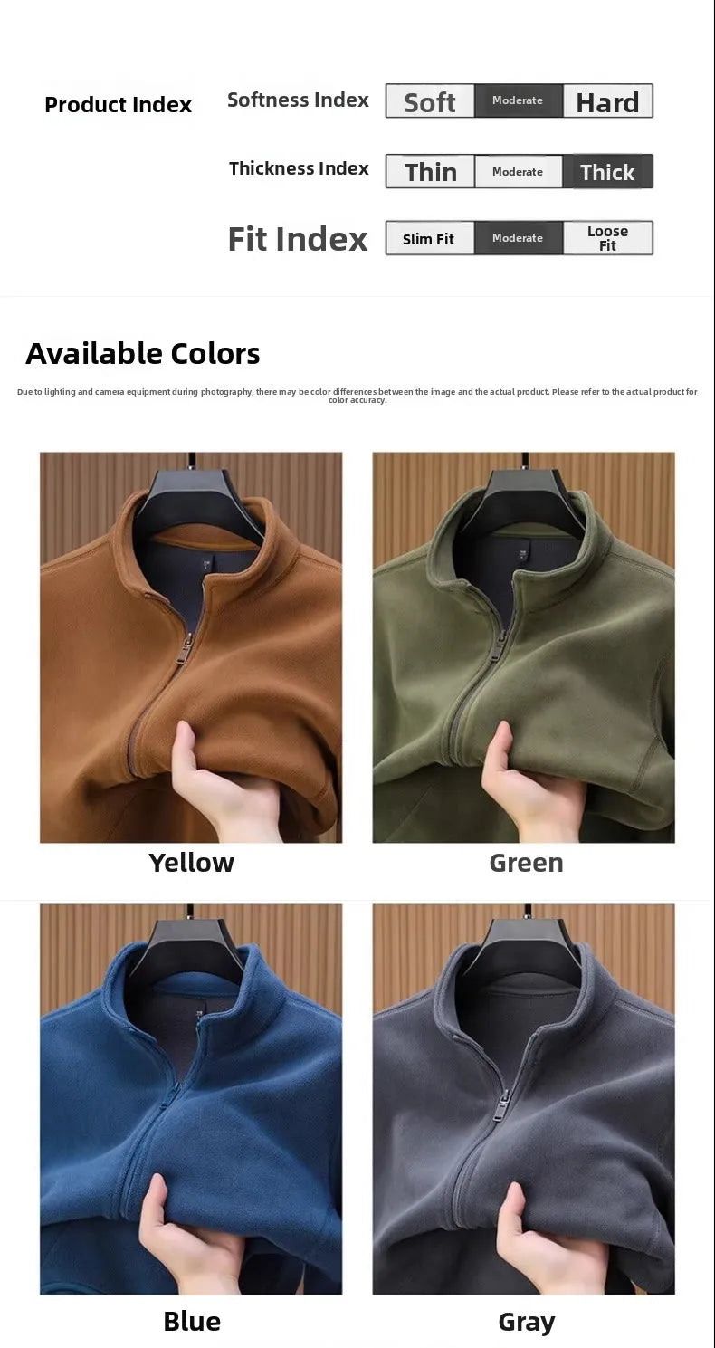 Zipper Hoodie Sweatshirt Fleece Lined Cardigan Jacket