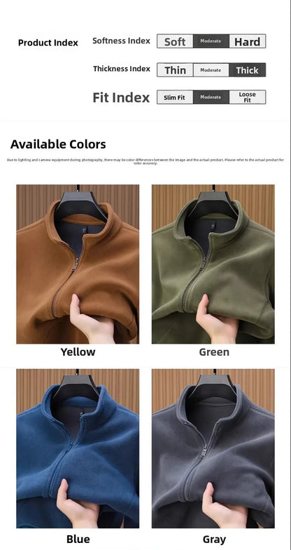 Zipper Hoodie Sweatshirt Fleece Lined Cardigan Jacket