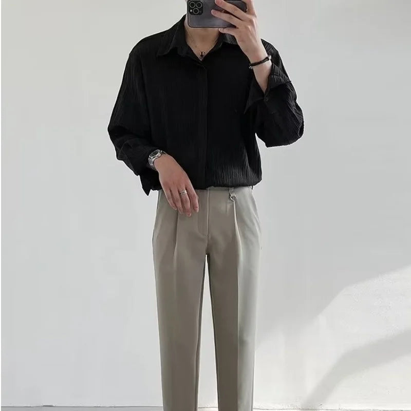 Mens Fashion Social Dress Formal Shirt