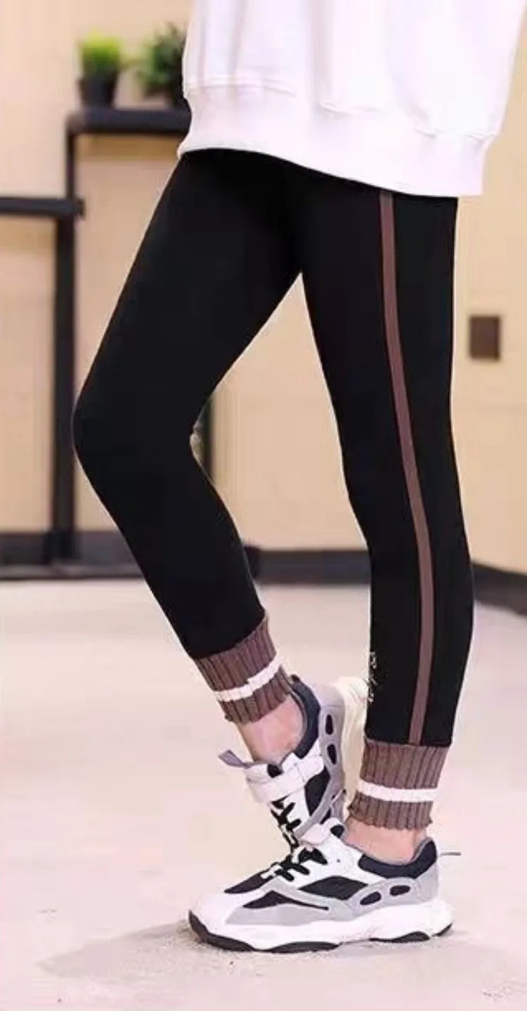 Kids' Thermal Fleece-Lined Thickened Leggings