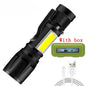 Rechargeable LED Flashlight Zoomable Torch