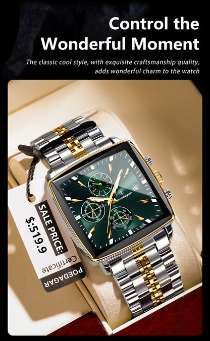 POEDAGAR Top Luxury Male Wristwatch Waterproof