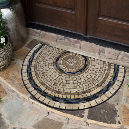 Semi-circular Carpet Outdoor Rug Modern Art