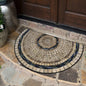 Semi-circular Carpet Outdoor Rug Modern Art