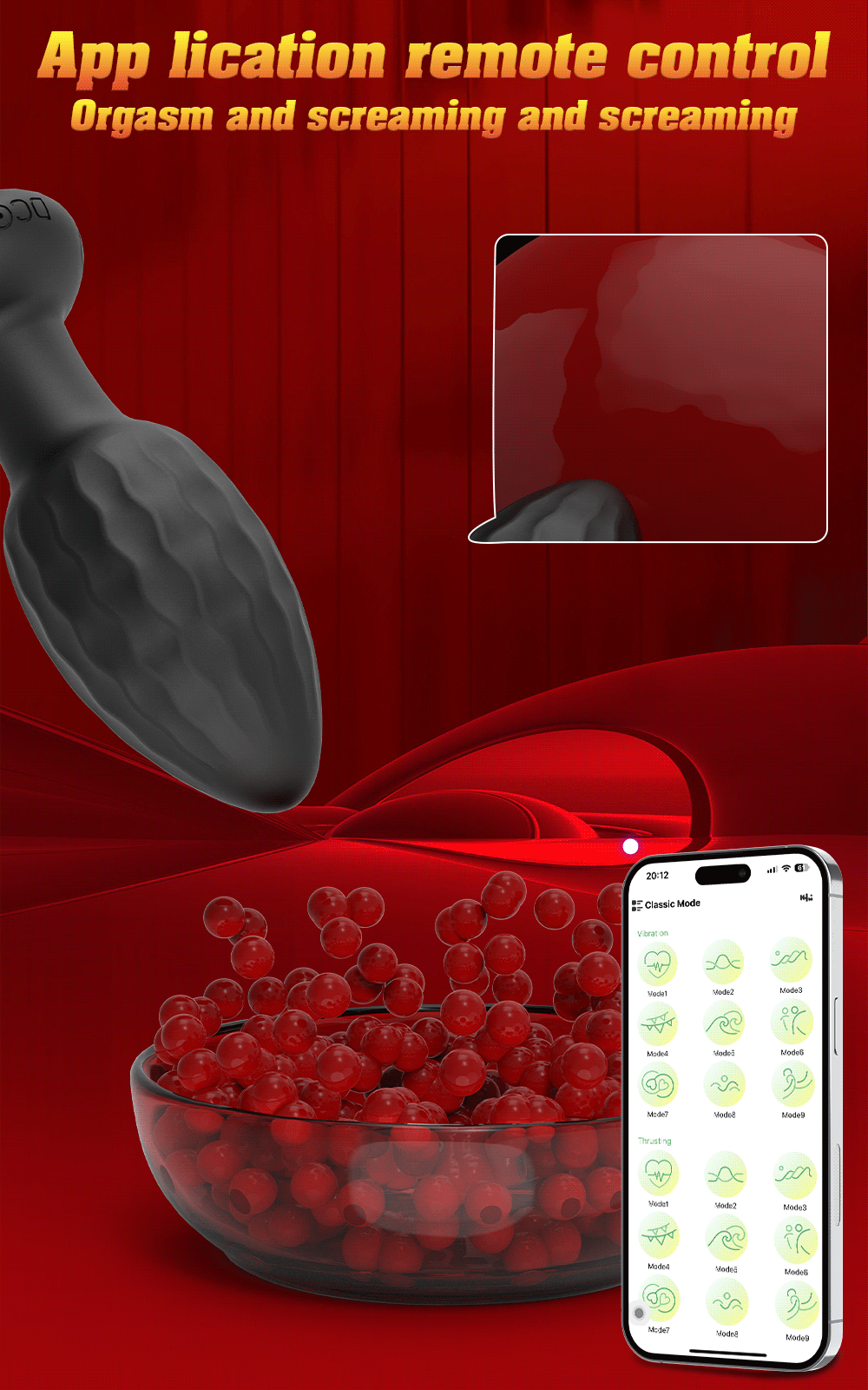 Toy Butt Plug Stimulator Masturbation Penetration Vibrating