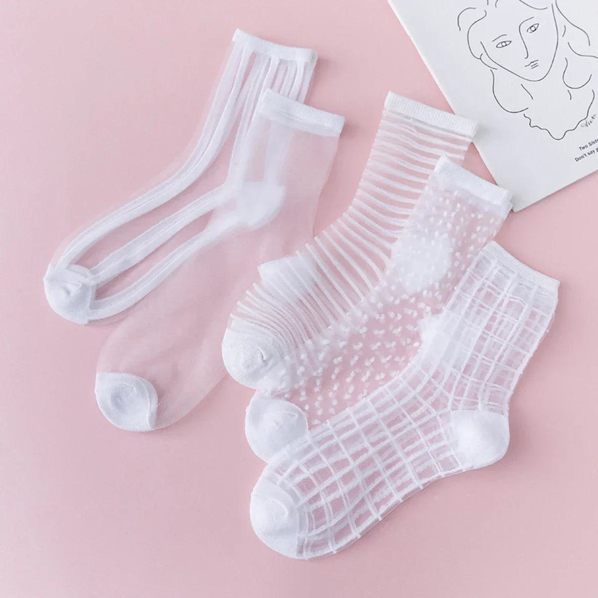 5 Pairs Women's Lace Ankle Sock