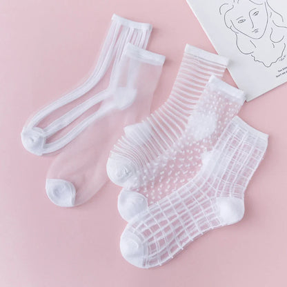 5 Pairs Women's Lace Ankle Sock