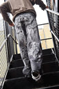 Oversized Print Baggy Jeans Men Vintage Gothic