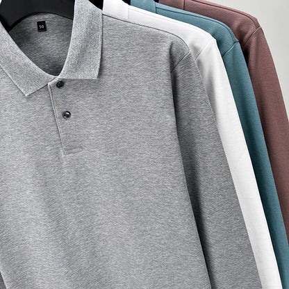 Men Polo Shirt, Leisure Long Sleeve, Breathable