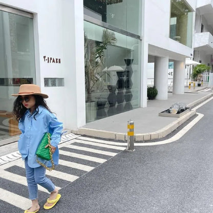 Kids' Lightweight Trendy Loose Irregular Design Shirt