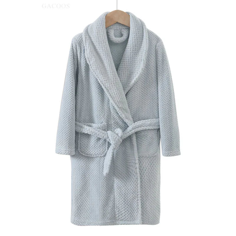 Boys/Girls Warm Fleece Flannel Bath Robes