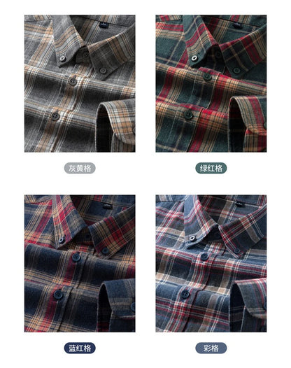 Men's, Plaid Casual Jacket, Anti-Wrinkle, Multi-Color