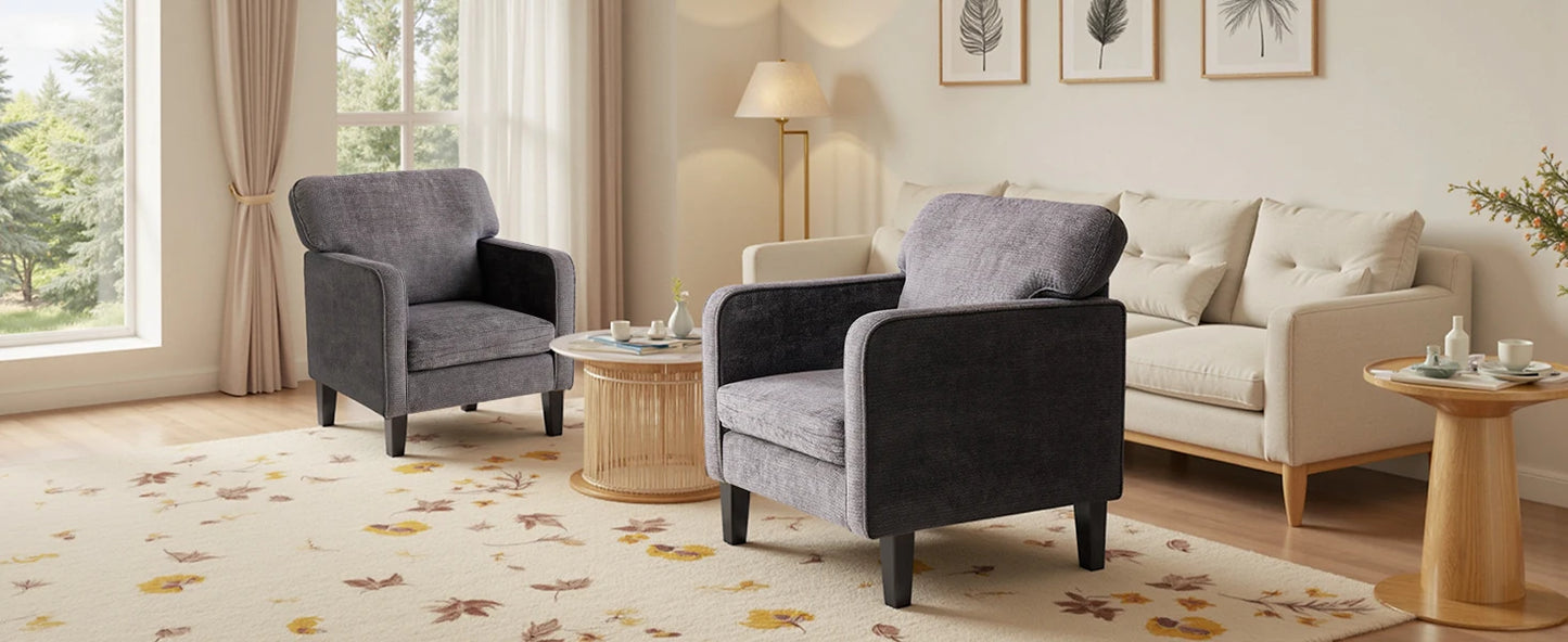 Modern Accent Chairs for Living Room Ergonomic