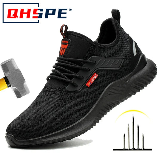 Mens Steel Toe Safety Shoes Puncture-Proof