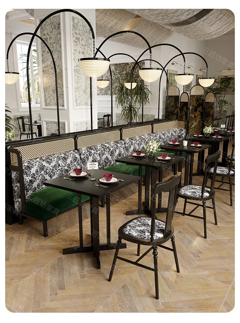 Western Dining Table and Chair Cafe Hotel