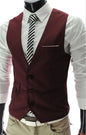 Mens Dress Vests Slim Fit Casual Formal