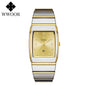 Luxury Square Men's Wristwatch Stainless Steel Waterproof