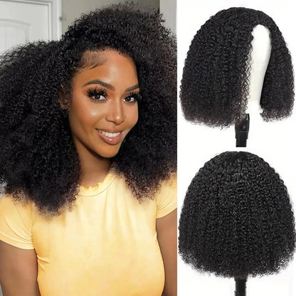 28 inches Curly Flip Over Half Wigs Seamless Wear