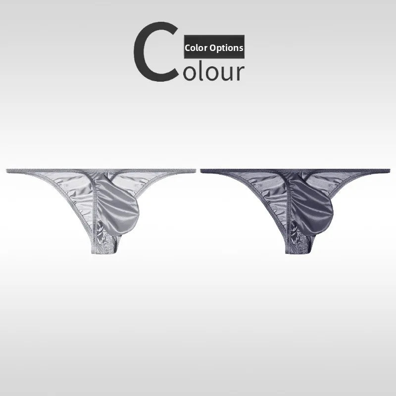 Low Waist Ice Silk Smooth Men's e Underwear