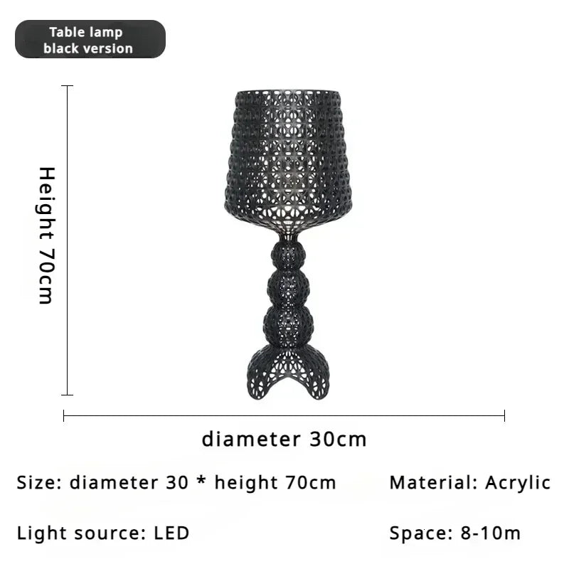 Italian Designer's Creative Hollowed Out Floor Lamp