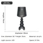 Italian Designer's Creative Hollowed Out Floor Lamp