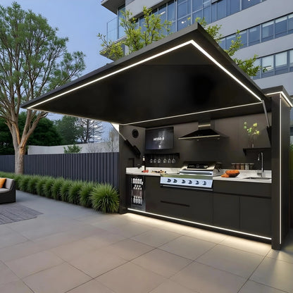 Outdoor Kitchen Pods BBQ Cooking Cabin with Electrical