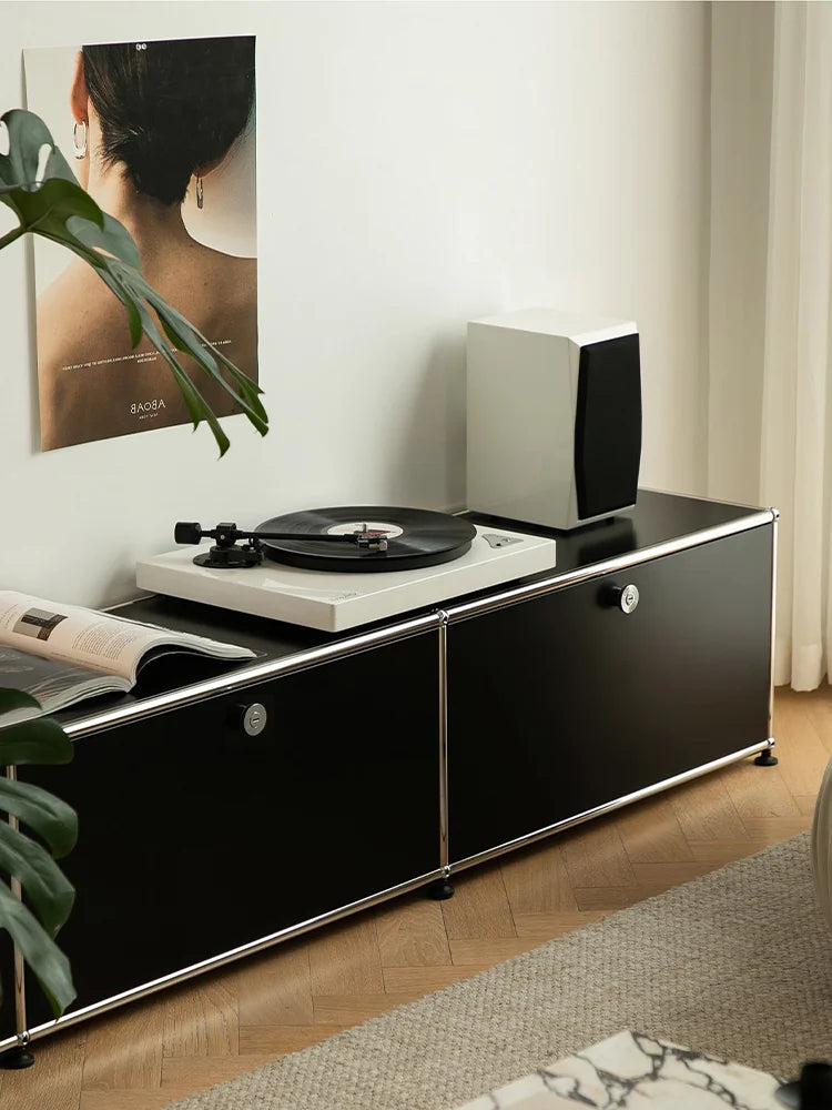 Metal Storage Display Cabinet Living Room
