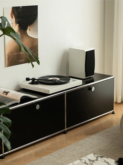 Metal Storage Display Cabinet Living Room