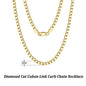 Italian Diamond Cut Cuban Link Chain Necklace