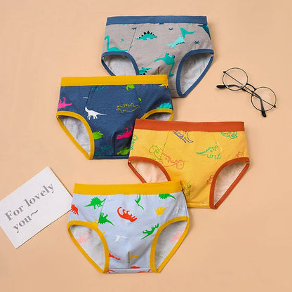 12 Pcs Boys Boxer Briefs Underwear Breathable Baby